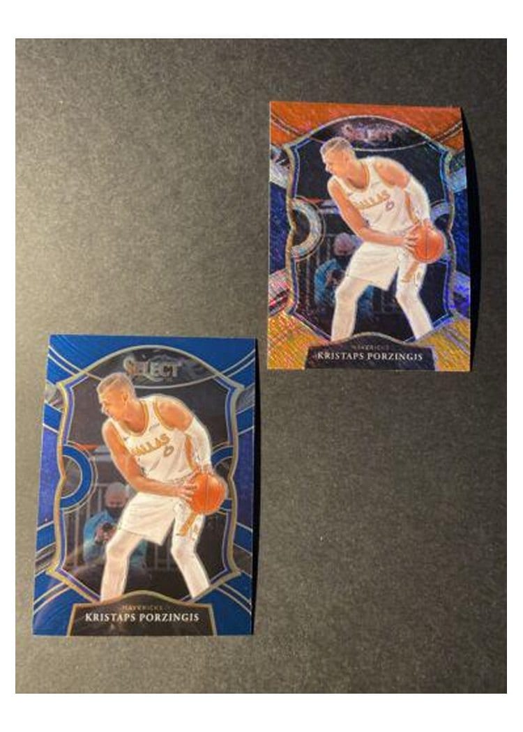 2020-21 Panini Select Base Set Kristaps Porzingis #244 card