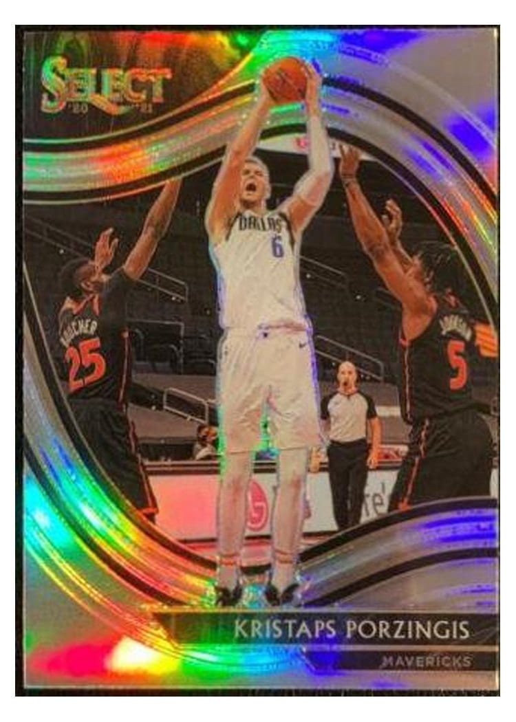 2020-21 Panini Select Base Set Kristaps Porzingis #244 card