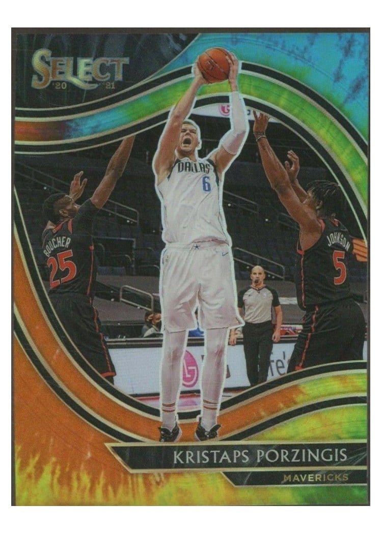 2020-21 Panini Select Base Set Kristaps Porzingis #244 card