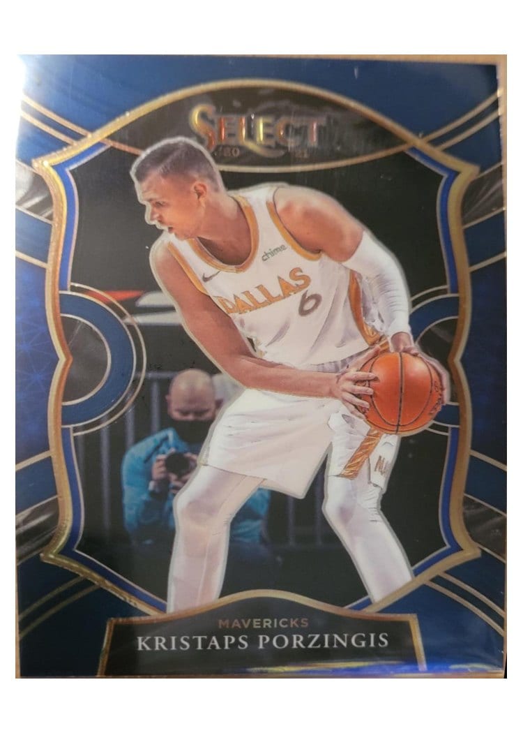 2020-21 Panini Select Base Set Kristaps Porzingis #43 card