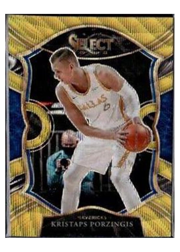 2020-21 Panini Select Base Set Kristaps Porzingis #43 card