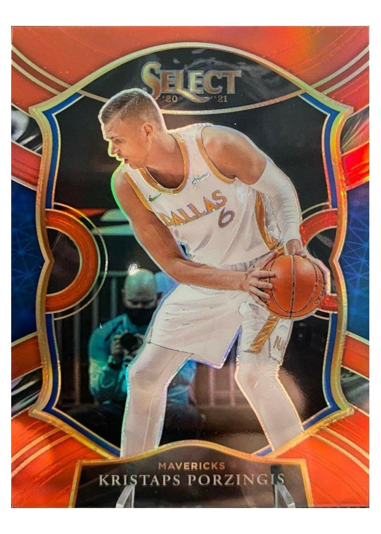 2020-21 Panini Select Base Set Kristaps Porzingis #43 card