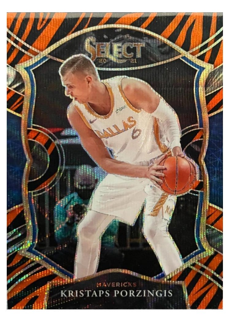 2020-21 Panini Select Base Set Kristaps Porzingis #43 card