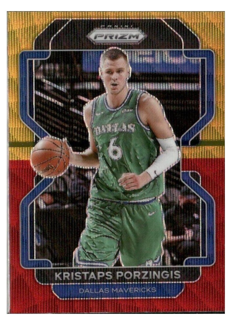 2021-22 Panini Prizm Base Set Kristaps Porzingis #74 card