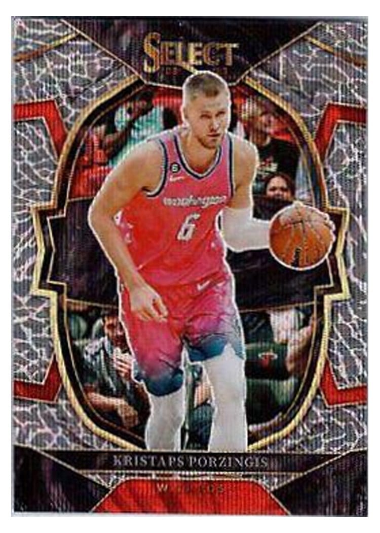 2022-23 Panini Select Base Set Kristaps Porzingis Elephant Prizm #4 card