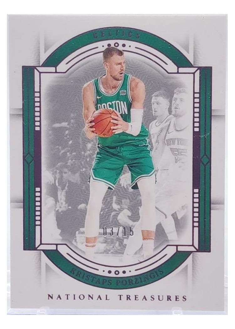 2023-24 Panini National Treasures Base Set Kristaps Porzingis #73 card