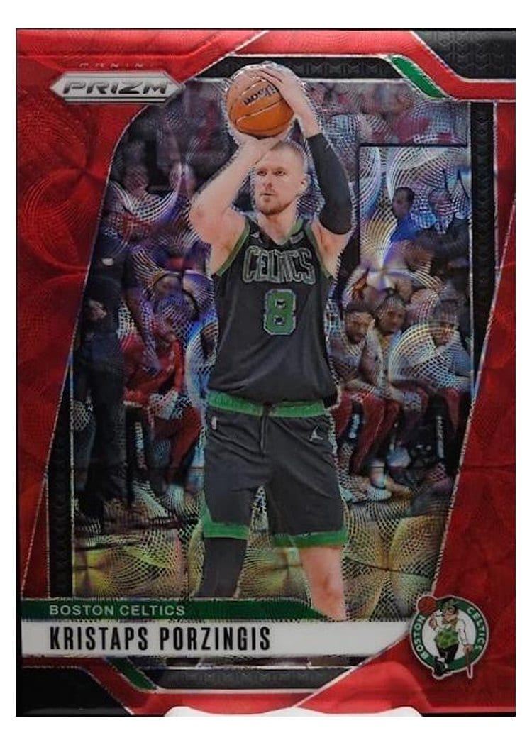 2024-25 Panini Prizm Base Set Kristaps Porzingis #114 card