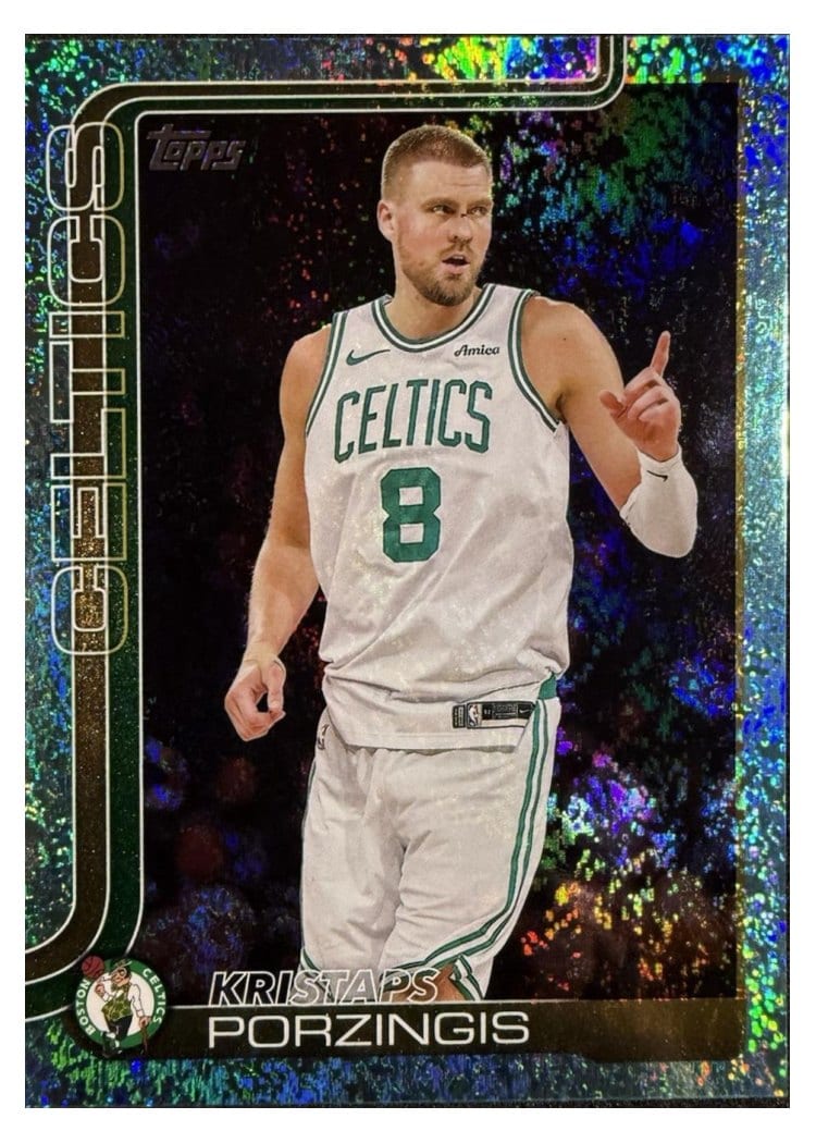 2025-26 Topps Base Set Kristaps Porzingis Holo Aqua Foil #3 card