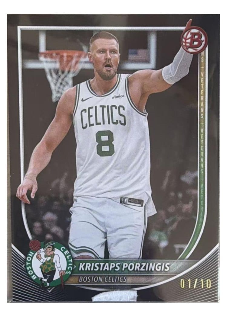 2025-26 Topps Base Set Kristaps Porzingis Black Rainbow #3 card