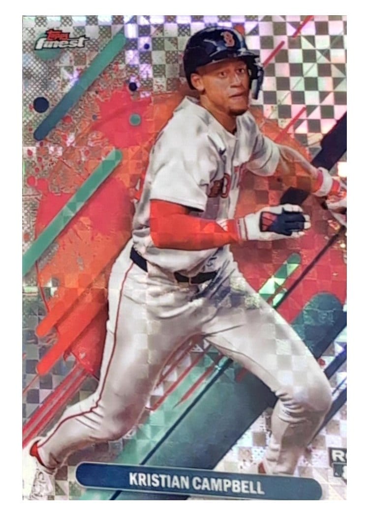 2025 Finest Base Set Kristian Campbell Checkerboard Refractor #259 card