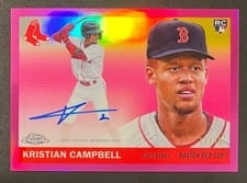 2025 Topps Chrome Platinum Autographs Kristian Campbell #CPA-KC card