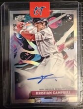 2025 Topps Cosmic Chrome Cosmic Chrome Autographs Kristian Campbell #CCA-KC card