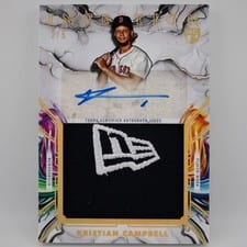2025 Topps Inception Inception Autograph Jumbo Relic Hat Kristian Campbell #IAJH-KC card