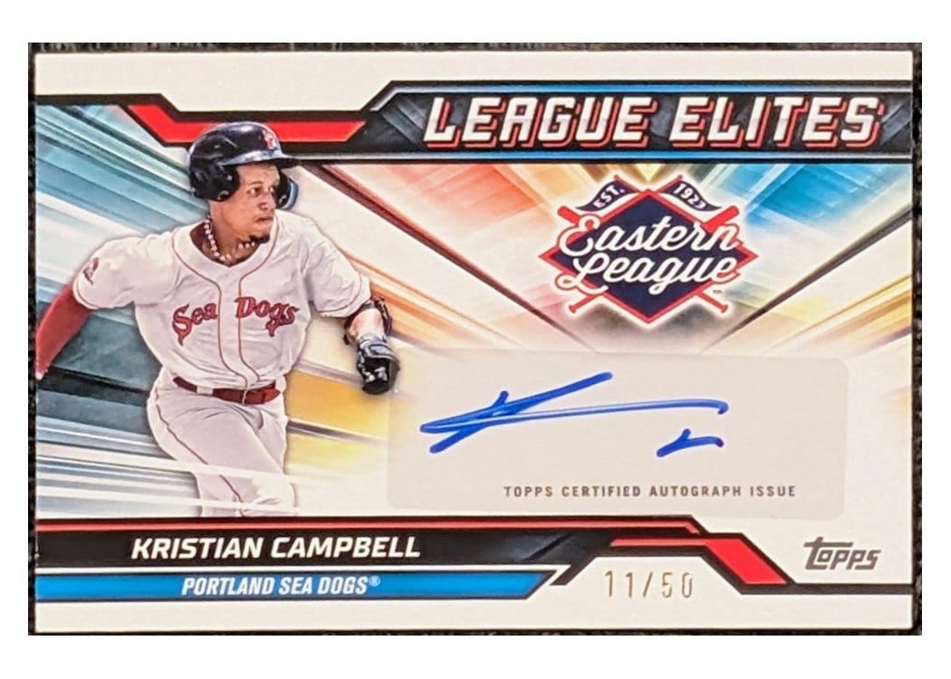 2025 Topps Pro Debut League Elites Autographs Kristian Campbell #LEA-KC card