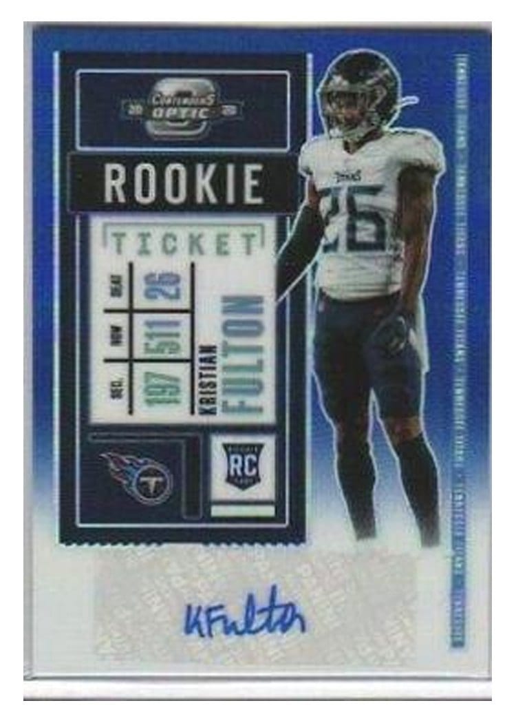 2020 Panini Contenders Optic Base Set Kristian Fulton #155 card