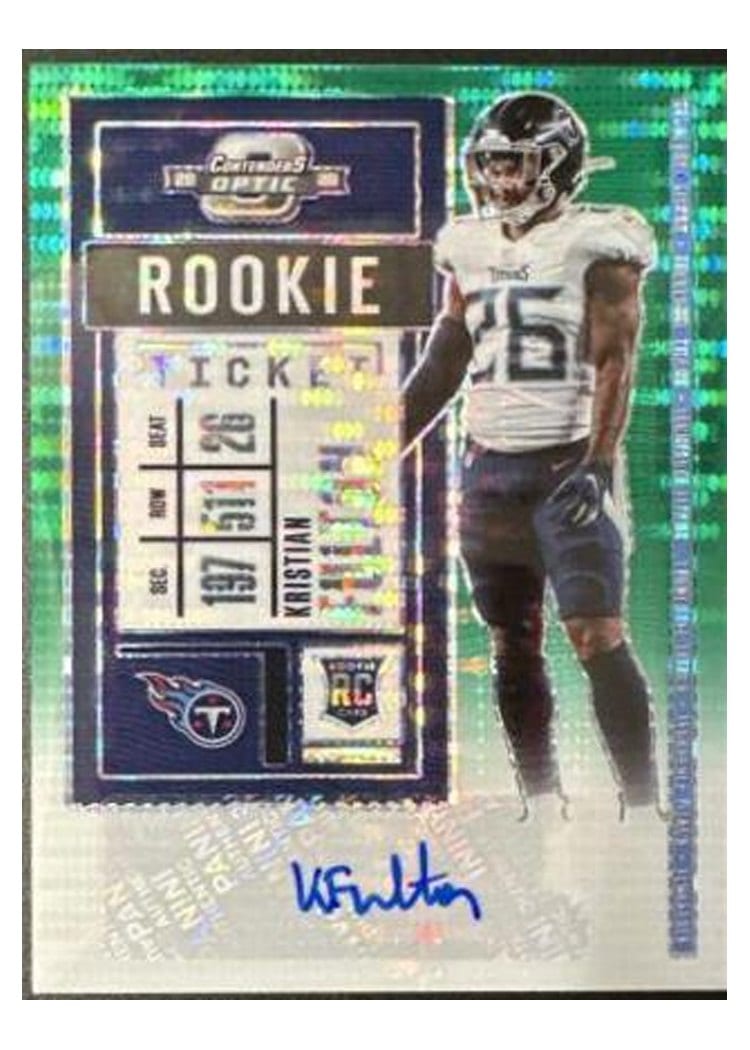 2020 Panini Contenders Optic Base Set Kristian Fulton #155 card