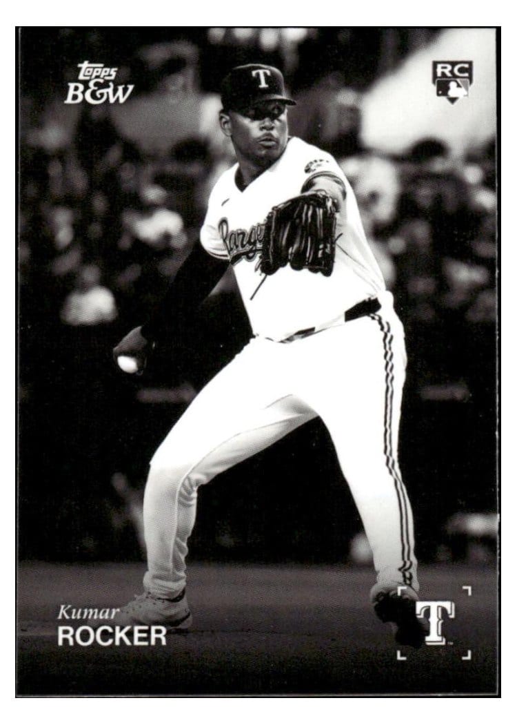 2025 Topps Black & White Base Set Kumar Rocker #10 card