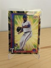 2025 Topps Chrome Radiating Rookies Kumar Rocker #RR-9 card