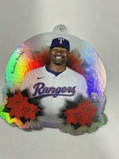 2025 Topps Holiday Oversized Die-Cut MLB Ornaments Kumar Rocker #OO-4 card