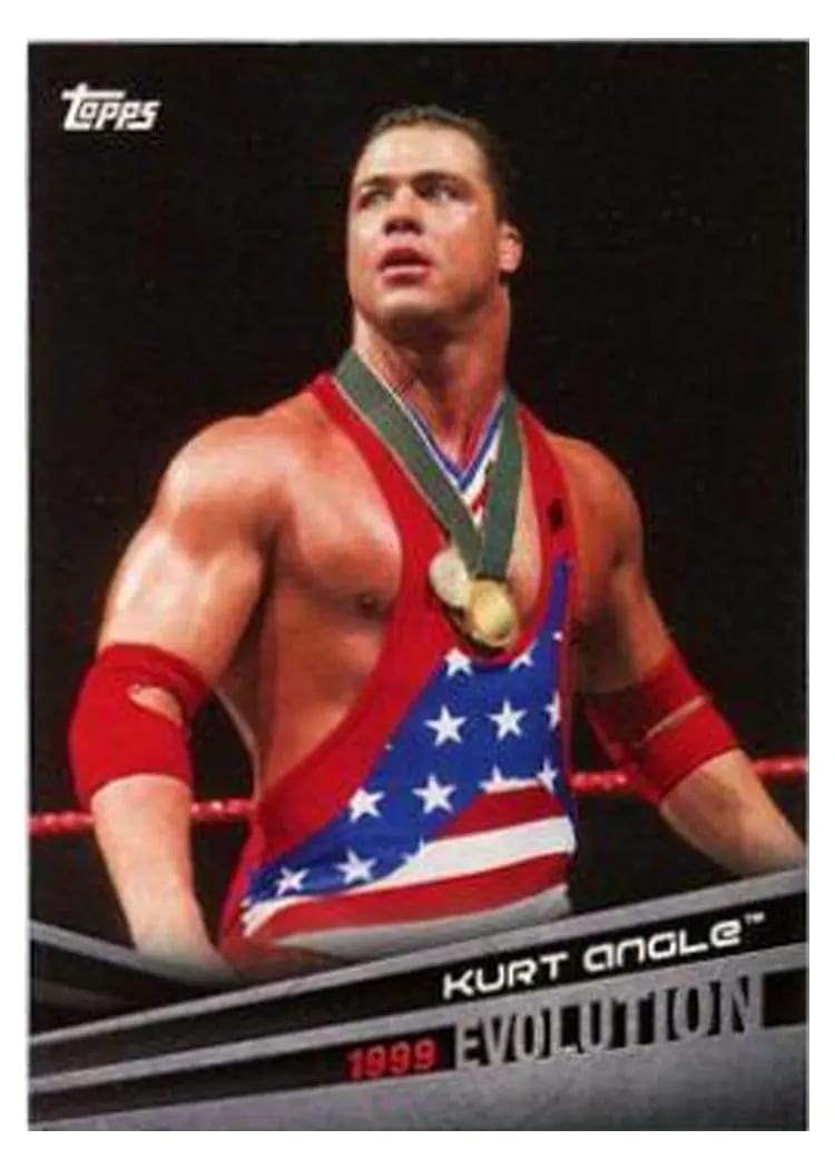 2018 Topps WWE Evolution Kurt Angle #E-30 card