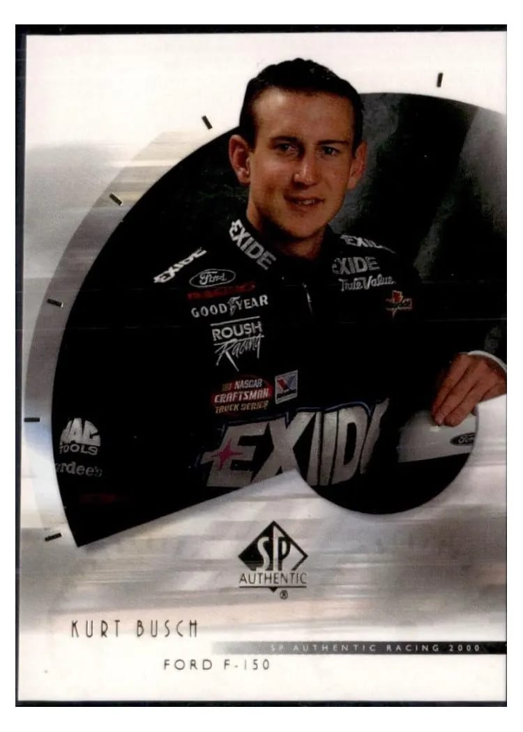 2000 SP Authentic Kurt Busch #40 card