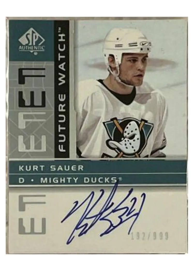 2002 SP Authentic Kurt Sauer #193 card