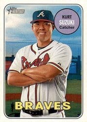 2018 Topps Heritage Base Set Kurt Suzuki #475 card