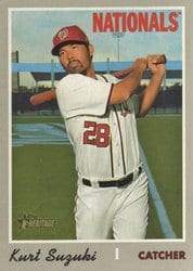 2019 Topps Heritage Base Set Kurt Suzuki #513 card