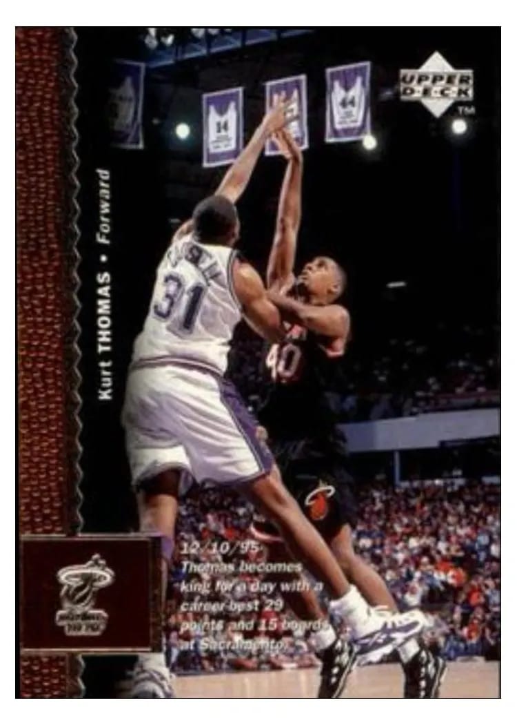 1996 Upper Deck Kurt Thomas #67 card