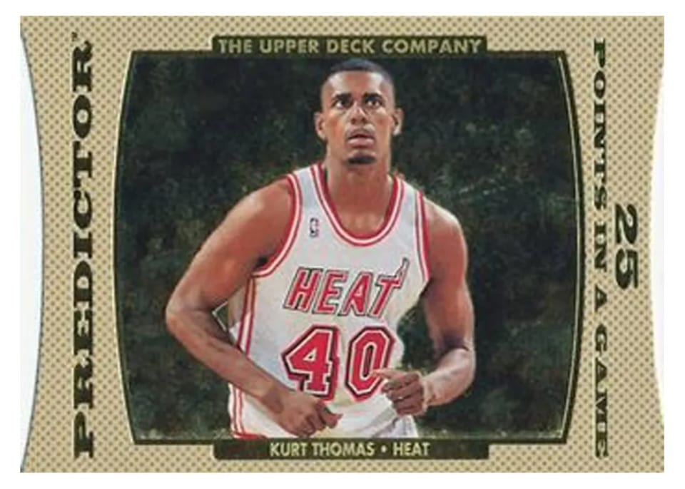1996 Upper Deck Predictor Scoring 1 Kurt Thomas #P11 card