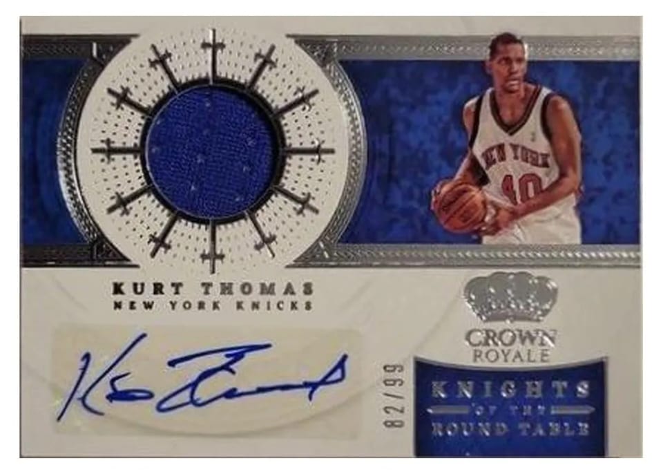 2021-22 Panini Crown Royale Knights of the Round Table Kurt Thomas #KRA-KTM card