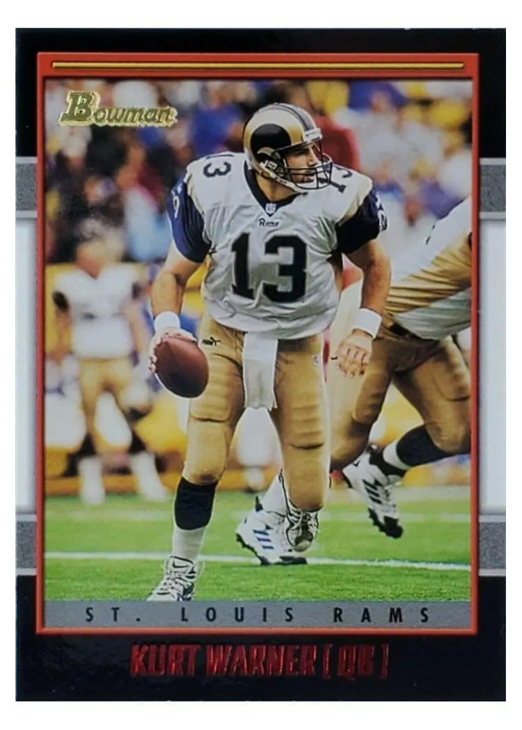 2001 Bowman Kurt Warner #63 card