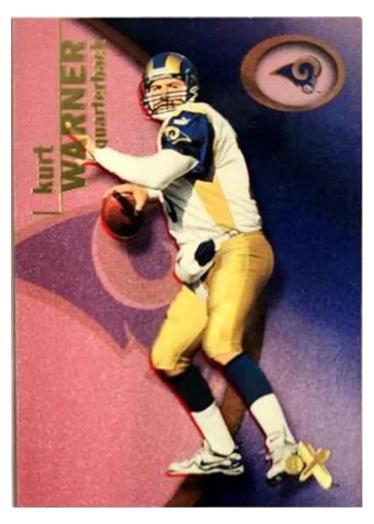 2001 Fleer E X Kurt Warner #12 card