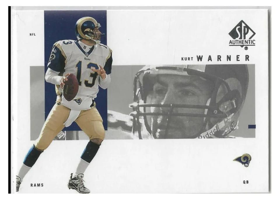 2001 SP Authentic Kurt Warner #73 card