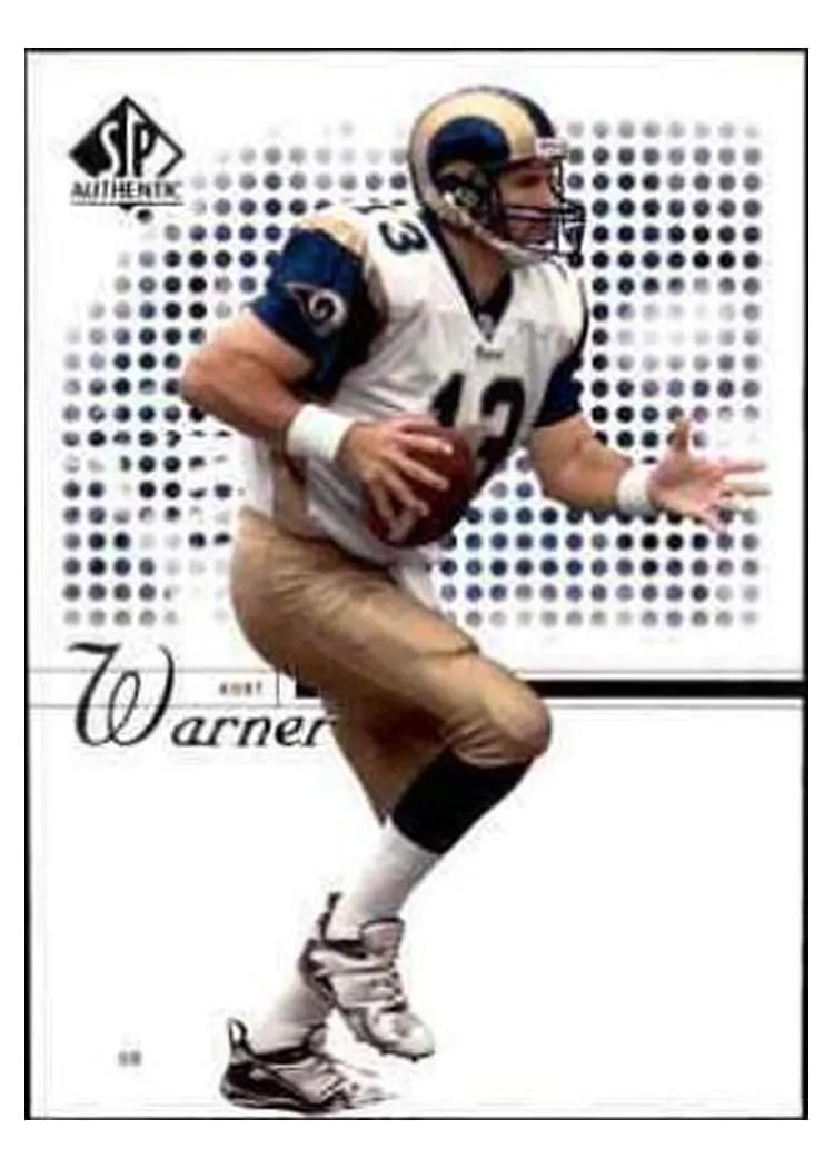 2002 SP Authentic Kurt Warner #4 card