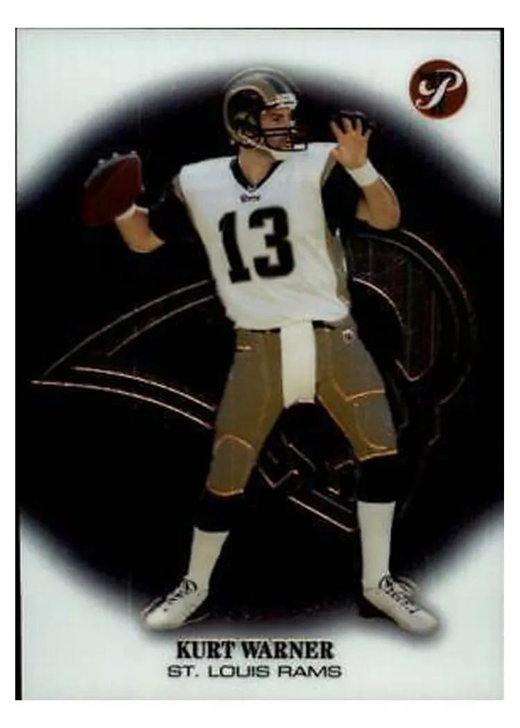 2002 Topps Pristine Kurt Warner #8 card