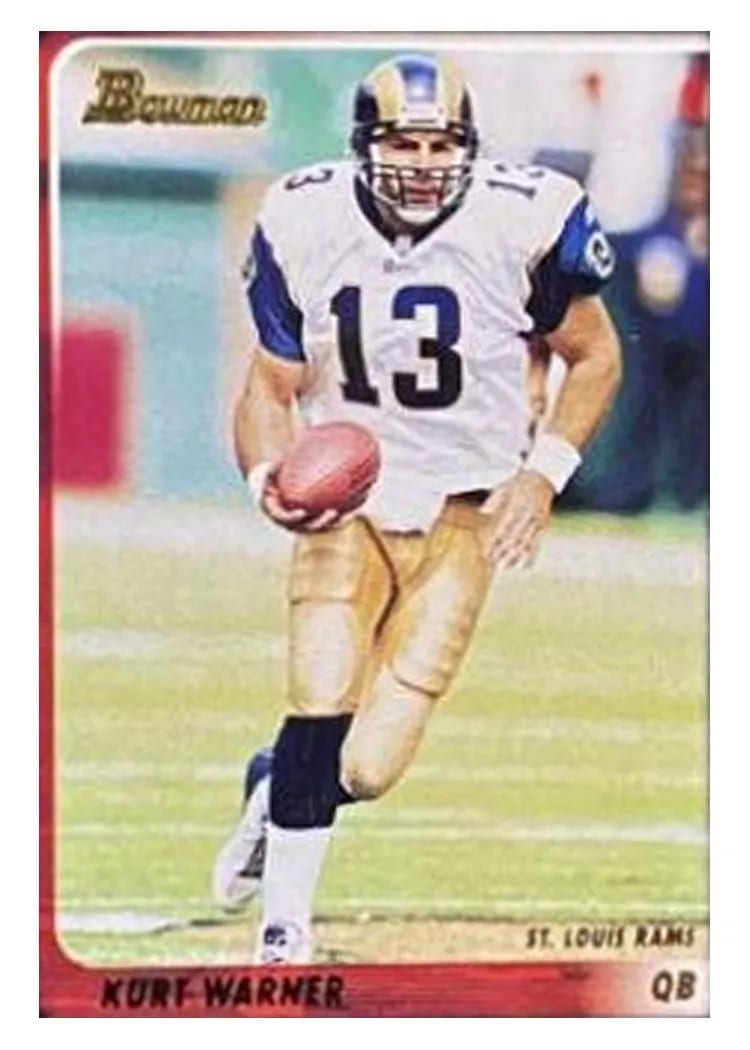 2003 Bowman Kurt Warner #34 card
