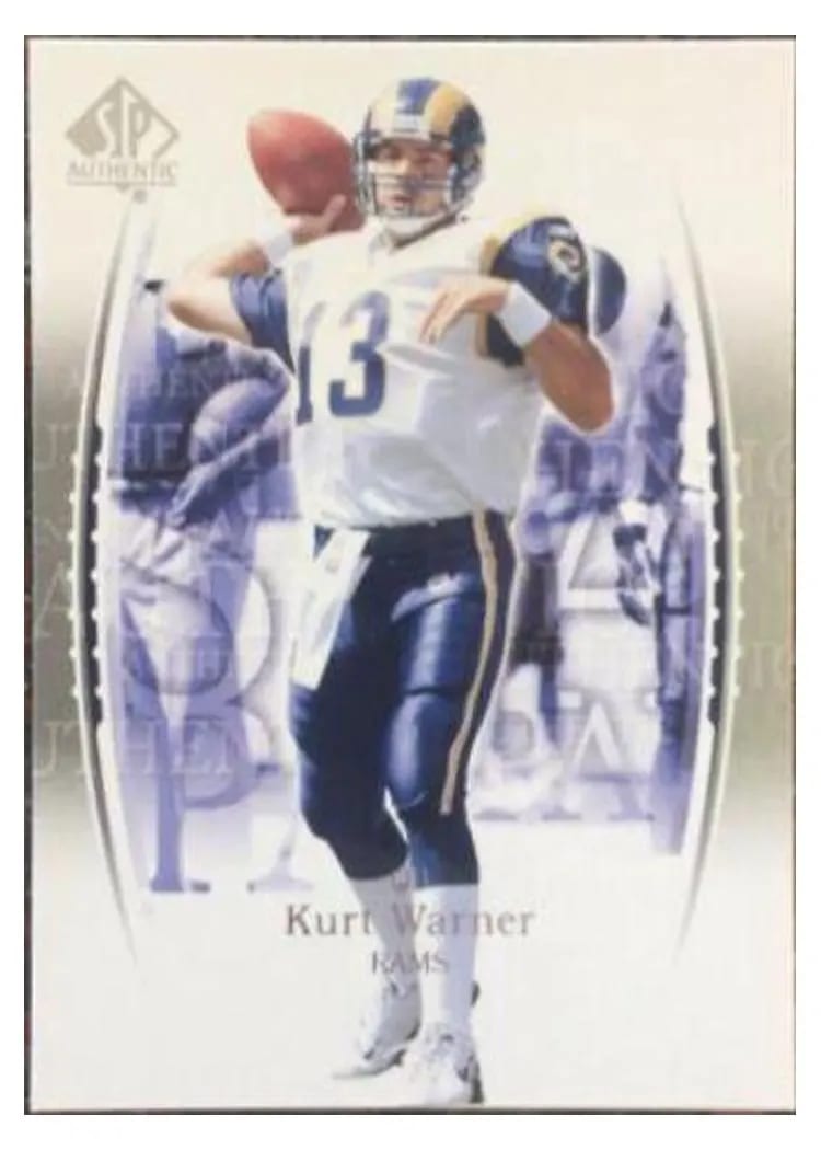 2003 SP Authentic Kurt Warner #13 card