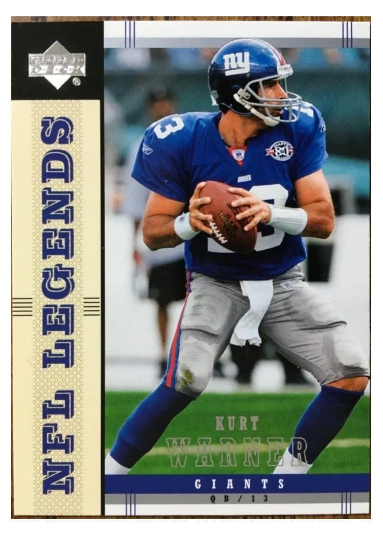2004 Upper Deck Legends Kurt Warner #58 card