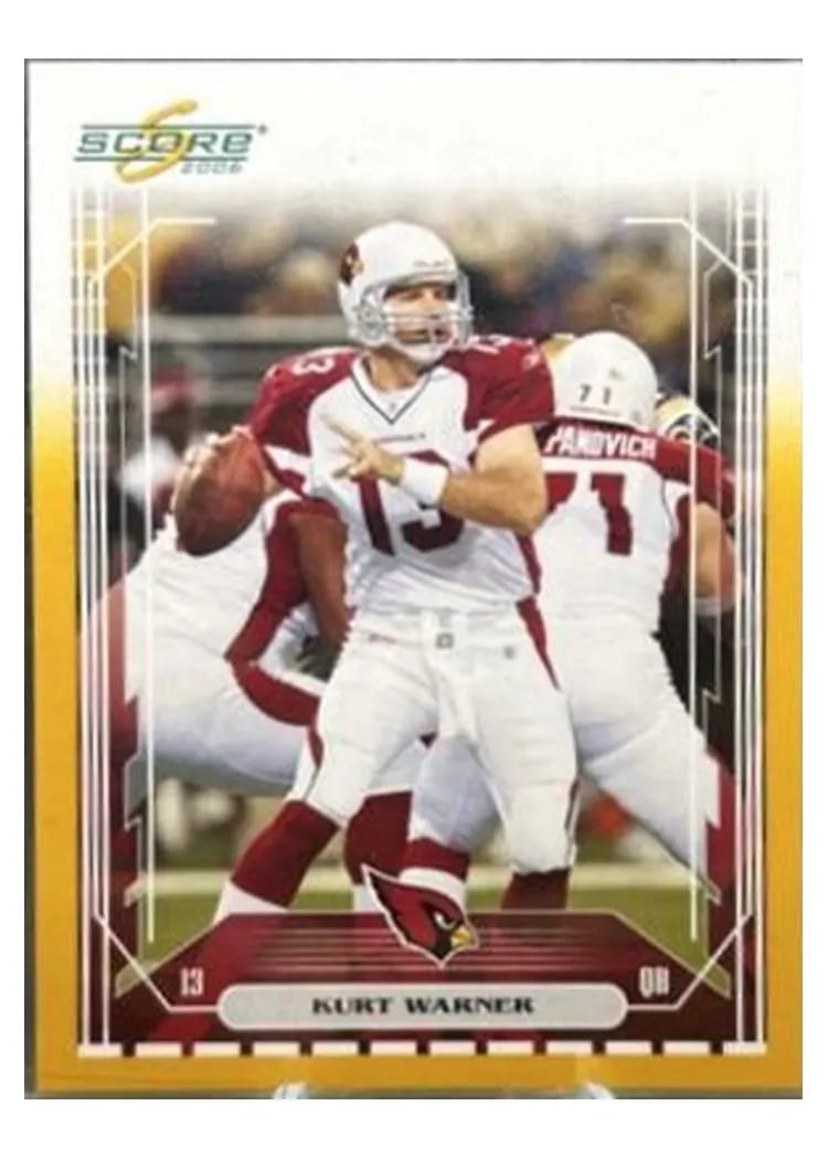 2006 Panini Score Kurt Warner Gold #1 card