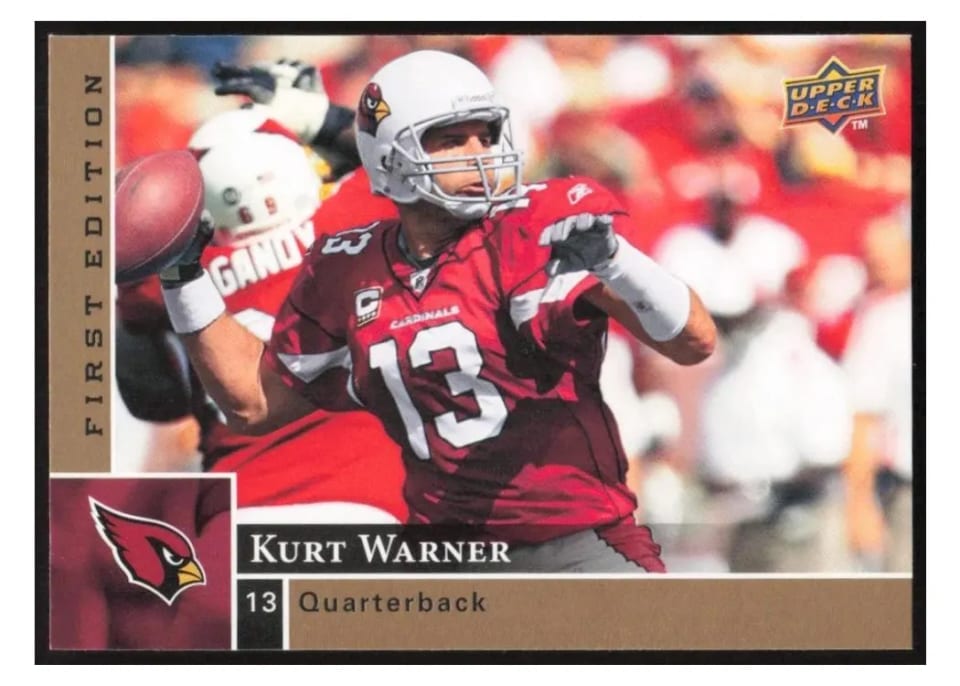 2009 Upper Deck Kurt Warner #1 card