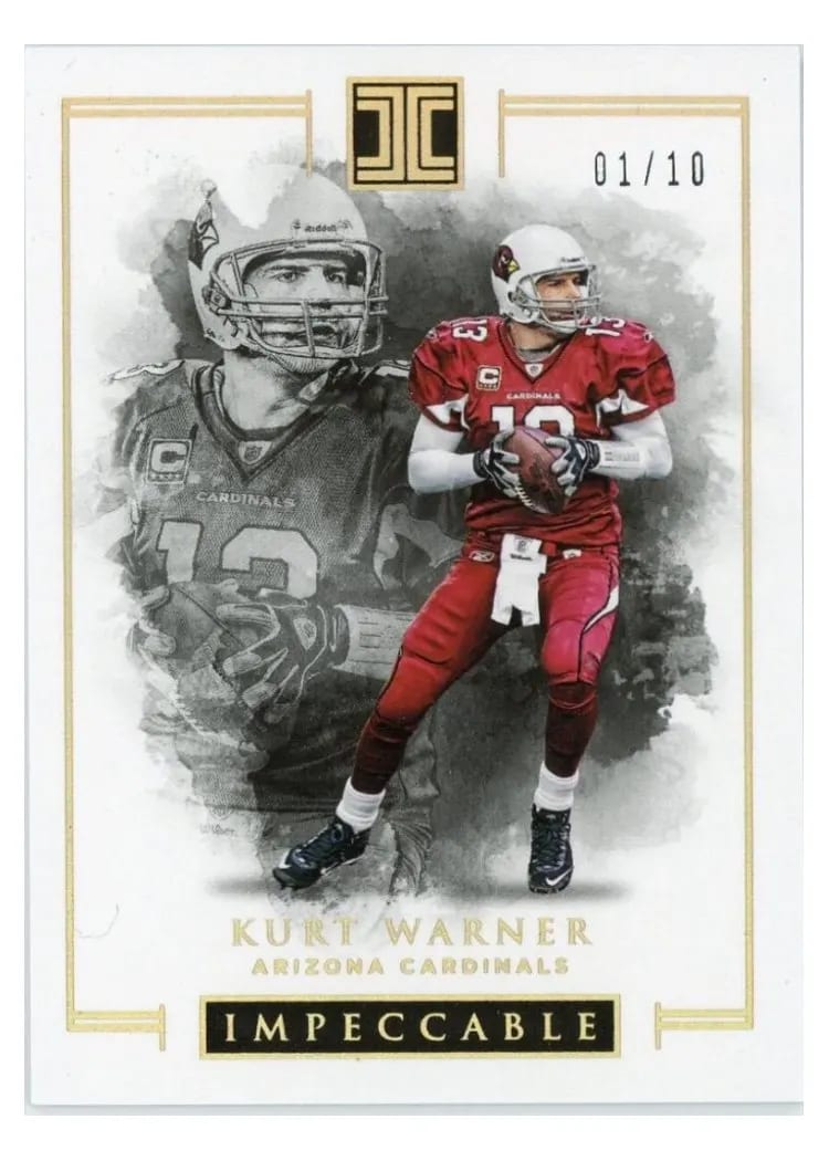 2016 Panini Impeccable Kurt Warner #2 card