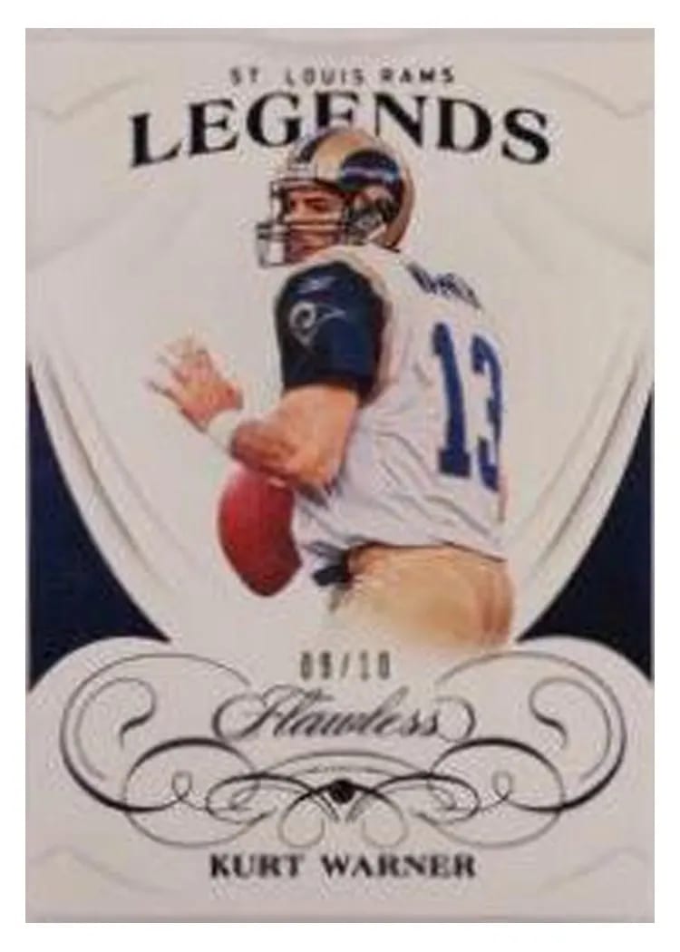 2019 Panini Flawless Base Ruby Kurt Warner #85 card