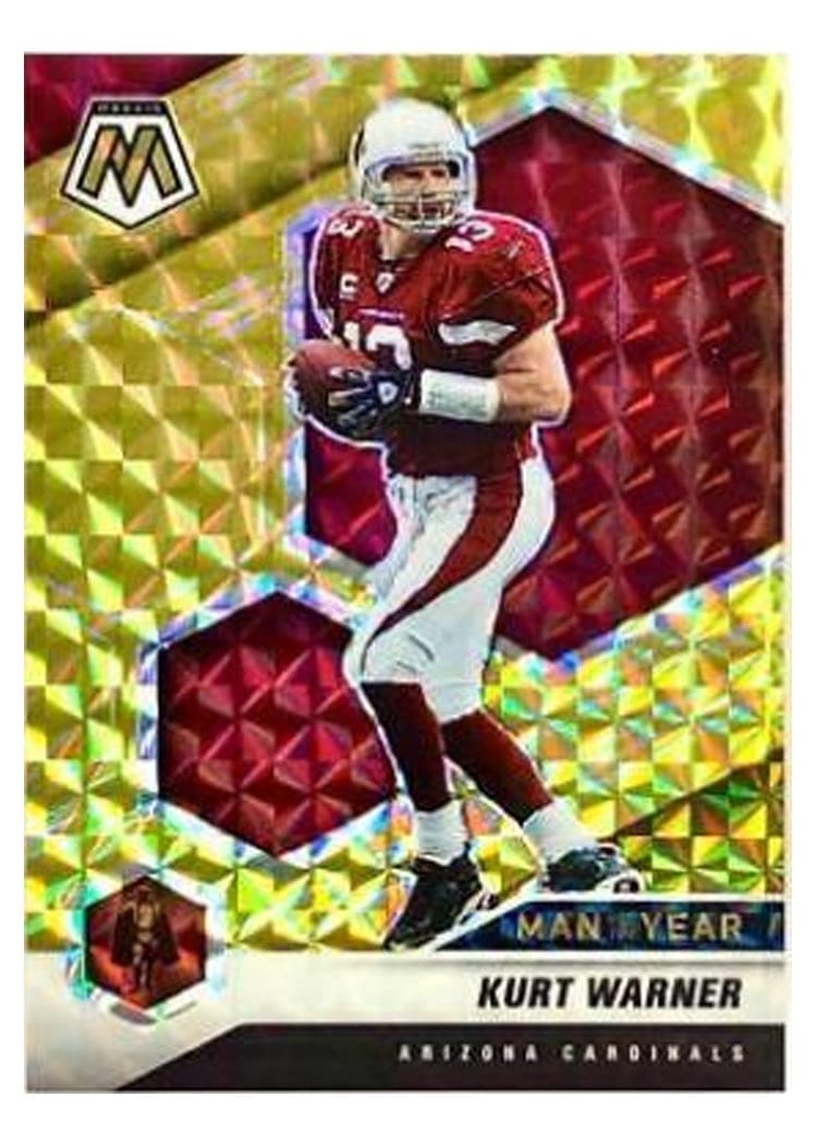 2021 Panini Mosaic Base Set Kurt Warner Gold Mosaic #267 card