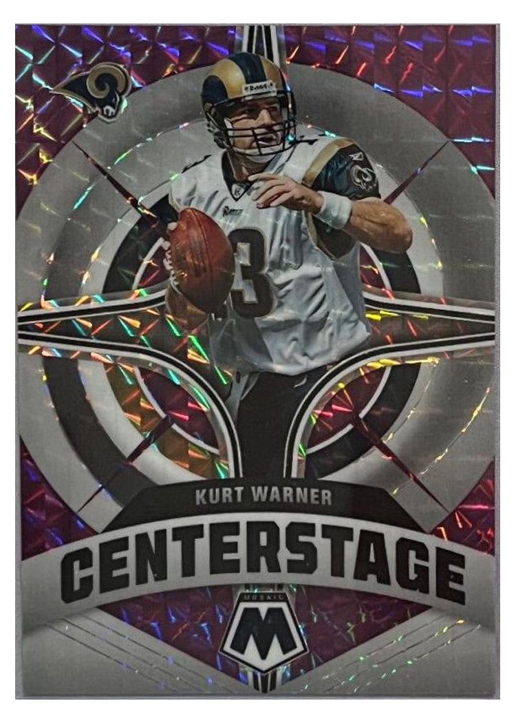 2022 Panini Mosaic Base Set Kurt Warner Purple #245 card