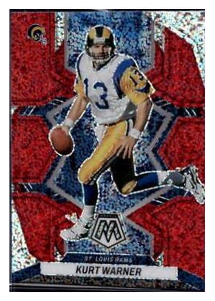 2022 Panini Mosaic Base Set Kurt Warner Red Sparkle #245 card