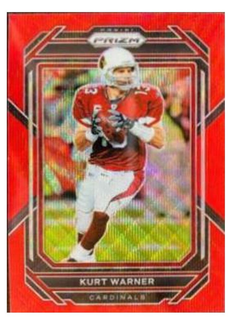 2022 Panini Prizm Base Set Kurt Warner Red Wave #9 card