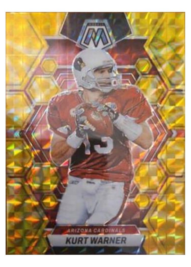 2023 Panini Mosaic Base Set Kurt Warner Reactive Yellow #5 card