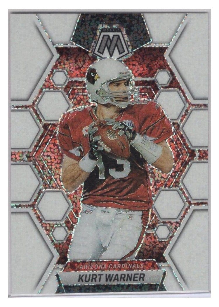 2023 Panini Mosaic Base Set Kurt Warner White Sparkle #5 card