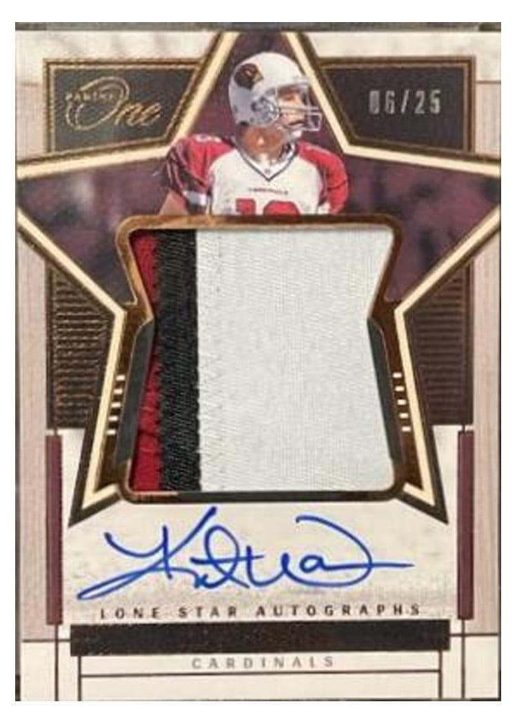 2023 Panini One Lone Star Autographs Kurt Warner #87 card